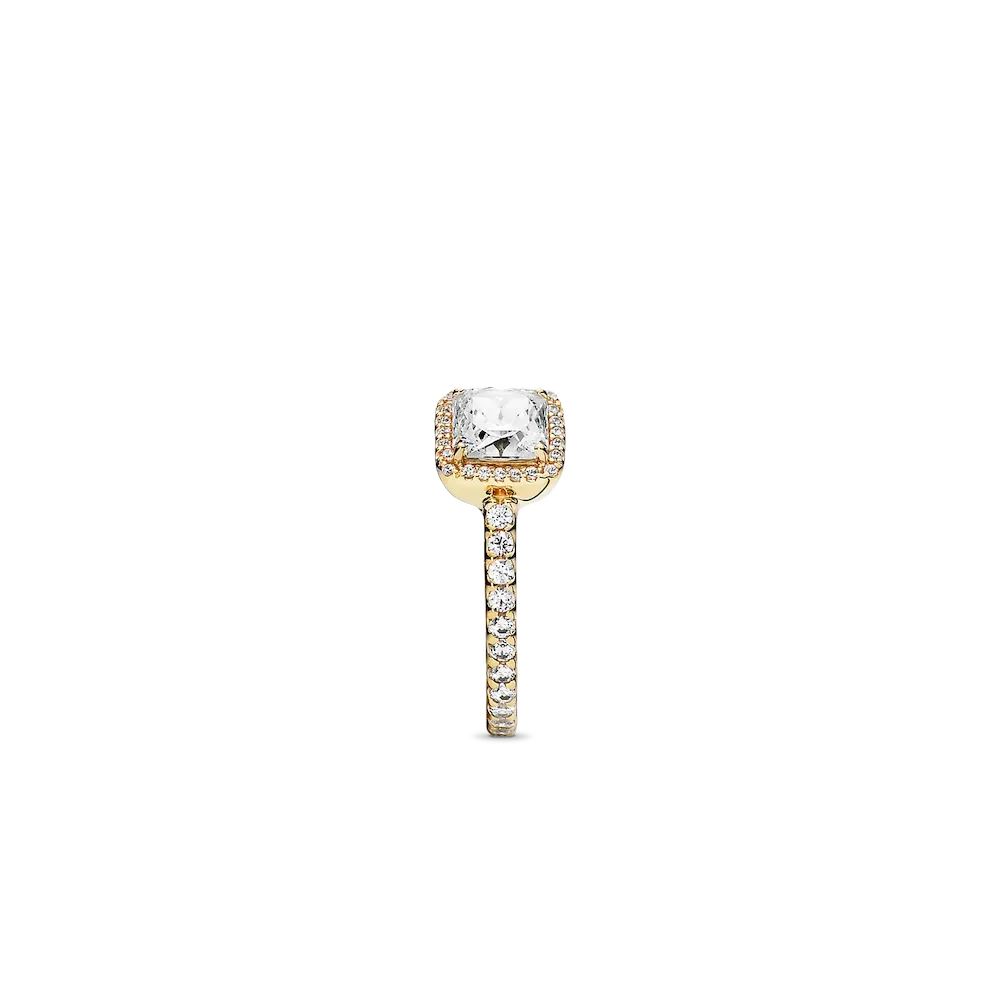 FINAL SALE - Square Sparkle Halo Ring - Image 6