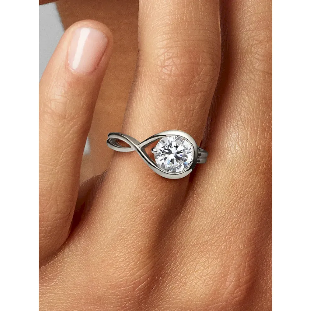 Pandora Infinite 14k White Gold Lab-grown Diamond Ring - Image 2