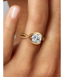 Alternative view of Pandora Infinite 14k Gold Lab-grown Diamond Ring