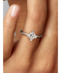 Alternative view of Pandora Nova 14k White Gold Lab-grown Diamond Ring