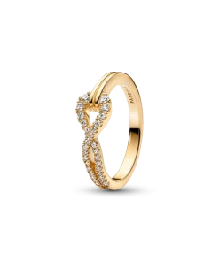 Pandora Infinite Lab-grown Diamond Pavé Double Row Ring