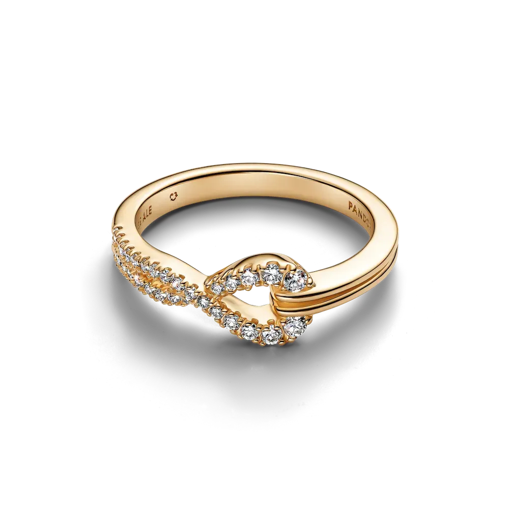 Pandora Infinite Lab-grown Diamond Pavé Double Row Ring - Image 6