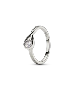 Pandora Infinite 14k White Gold Lab-grown Diamond Ring