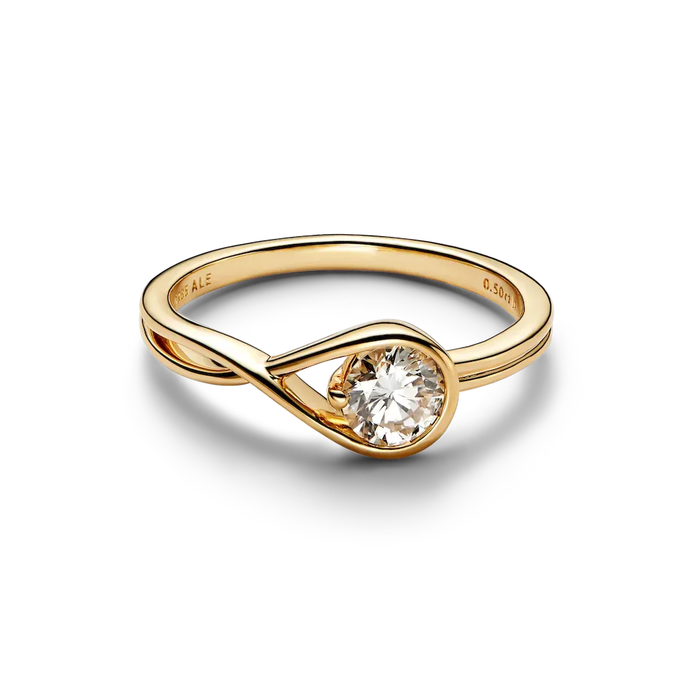 Pandora Infinite 14k Gold Lab-grown Diamond Ring - Image 5