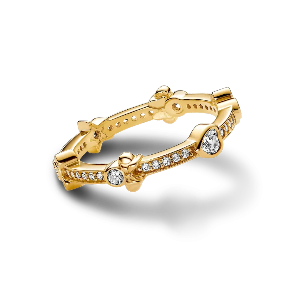 Disney Mickey Mouse & Minnie Mouse Sparkling Eternity Ring - Image 4