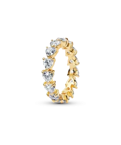 Band of Clear Hearts Ring