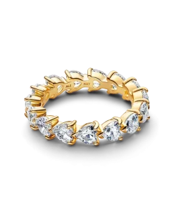 Alternative view of Band of Clear Hearts Ring