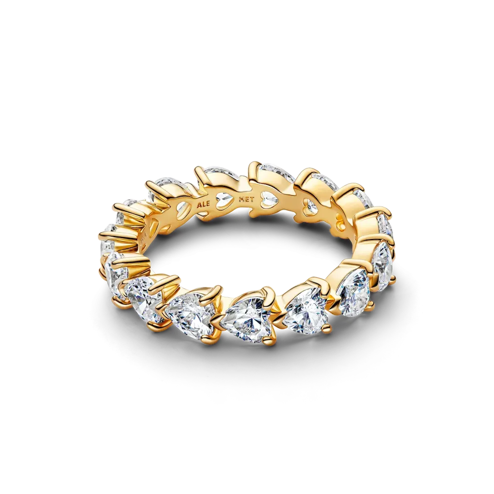 Band of Clear Hearts Ring - Image 2