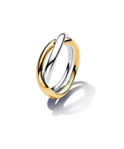 Two-tone Entwined Bands Ring