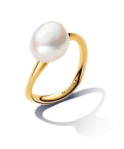 Baroque Treated Freshwater Cultured Pearl Ring