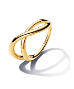 Organically Shaped Infinity Ring