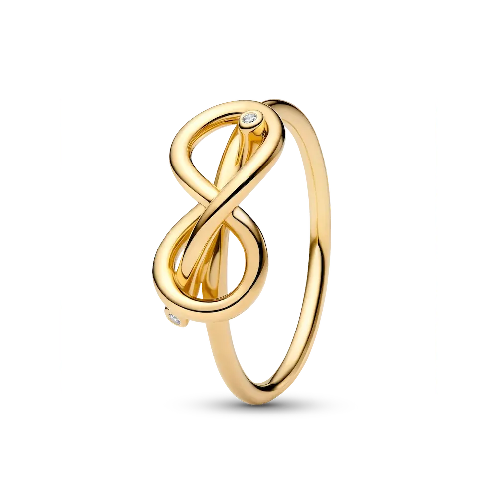 Always Together Infinity Knot Ring Set