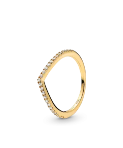 Sparkling Wishbone Ring