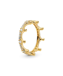 FINAL SALE - Clear Sparkling Crown Ring