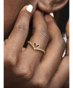 Alternative view of Pandora Timeless Wish Sparkling Heart Ring