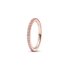 Sparkling Pink Band Ring