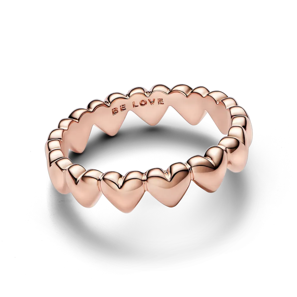 Row of Hearts Ring - Image 5