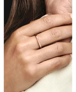Alternative view of FINAL SALE - Logo Bar Stacking Ring