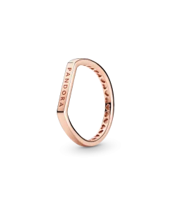 FINAL SALE - Logo Bar Stacking Ring