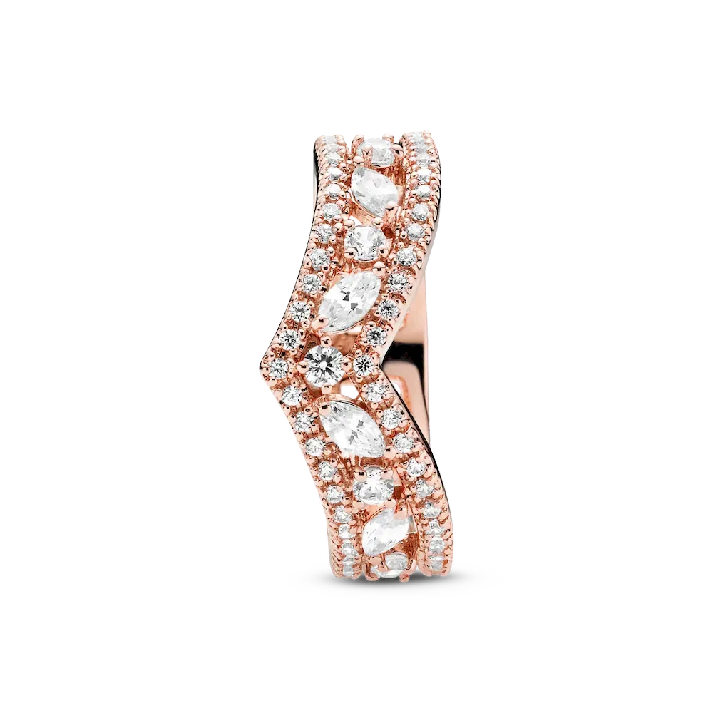 FINAL SALE - Sparkling Marquise Double Wishbone Ring - Image 4