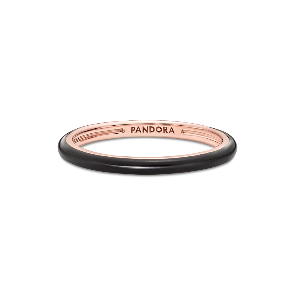Pandora ME Black Enamel Ring - Image 4