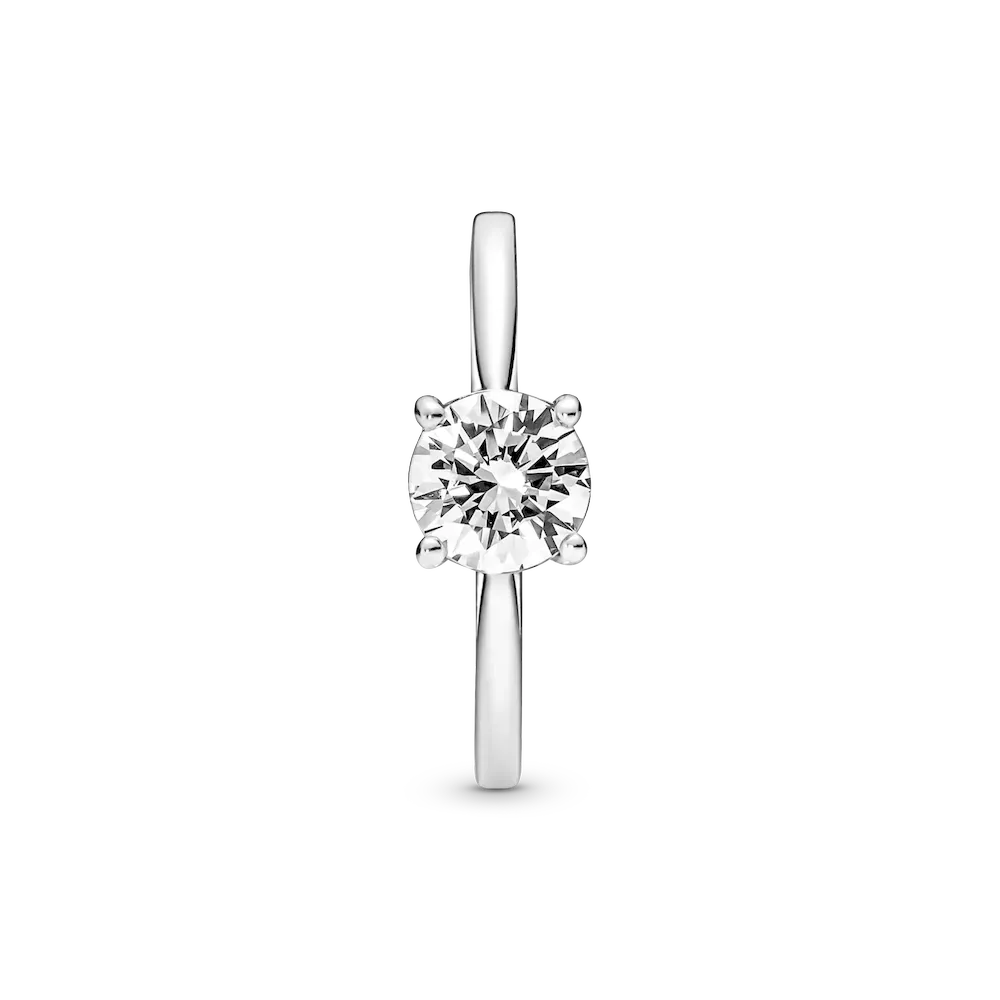 Light As Air Solitaire Stacking Ring Set - Image 7