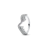 FINAL SALE - Sparkling Asymmetric Wave Ring