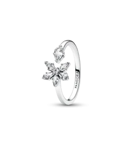 Sparkling Herbarium Cluster Open Ring