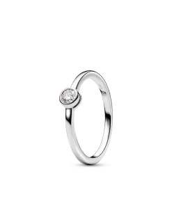 Pandora Era Bezel Sterling Silver Lab-grown Diamond Ring