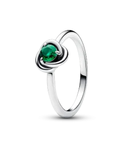 May Birthstone Eternity Circle Ring