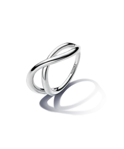 Organically Shaped Infinity Ring
