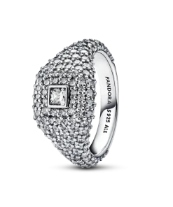Pavé Square Cocktail Ring