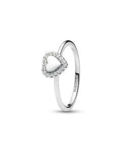 Engravable Heart Halo Ring