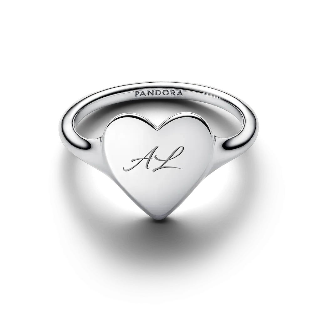 Engravable Love Notes Heart Ring Set - Image 13