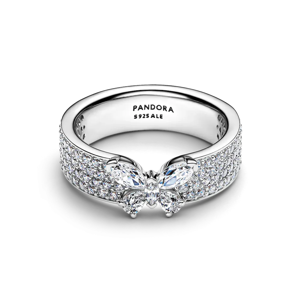 Sparkling Butterfly Bold Ring - Image 5