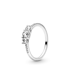 Clear Three-Stone Ring