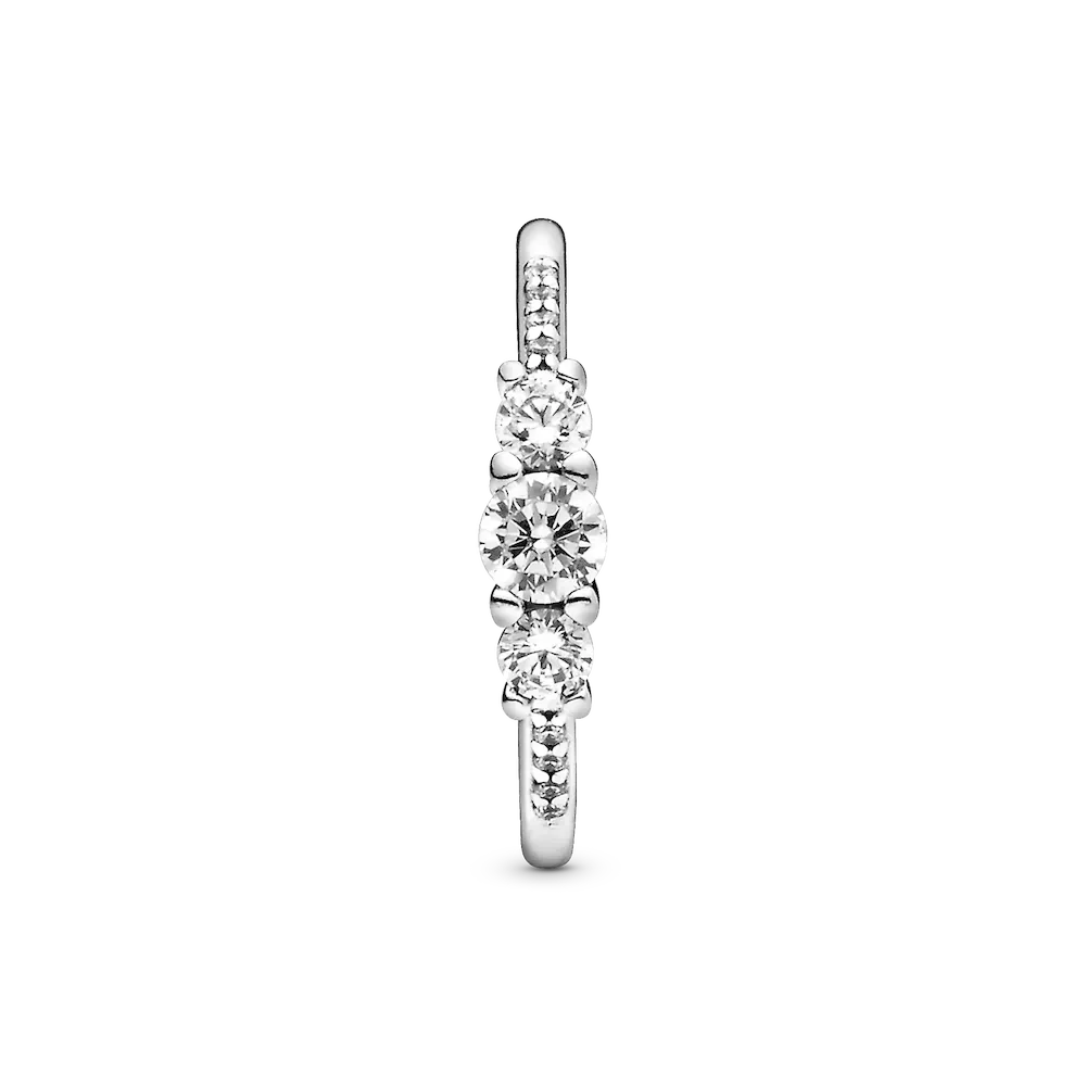 Clear Three-Stone Ring - Image 4