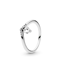 Alternative view of Classic Wishbone Stacking Ring Set