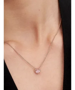 Alternative view of Pink Heart Collier Necklace