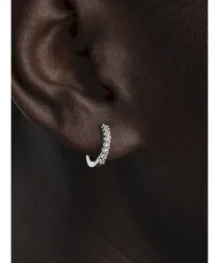 Alternative view of Pandora Era Lab-Grown Diamond Pavé Hoop Earrings