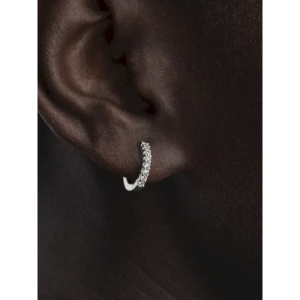 Pandora Era Lab-Grown Diamond Pavé Hoop Earrings - Image 2