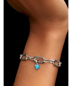 Alternative view of Turquoise-colored Heart Mini Dangle Charm