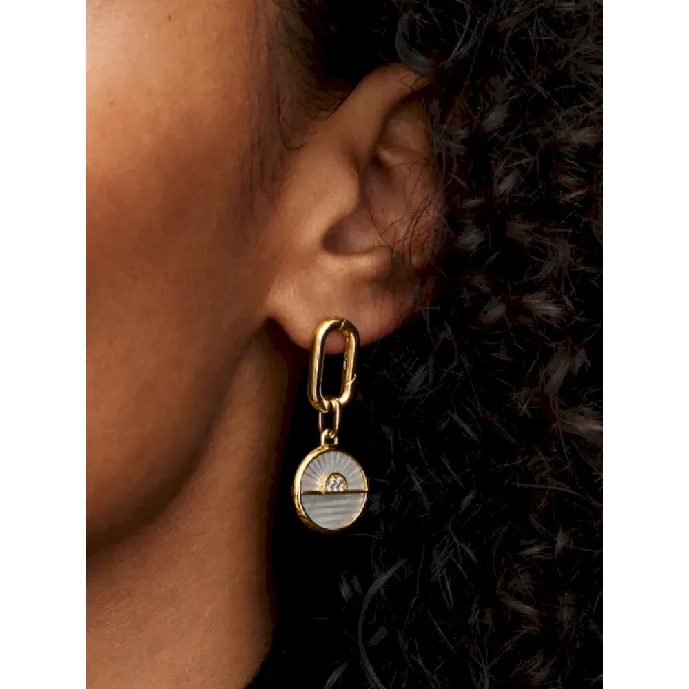 Bee Harmony Charm Earrings - Image 4