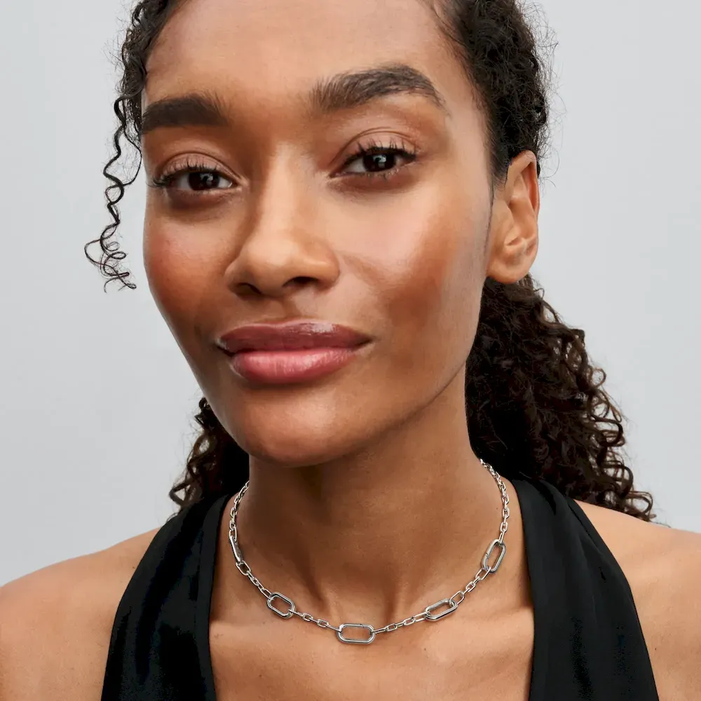 Five Links Chain Necklace - Image 4