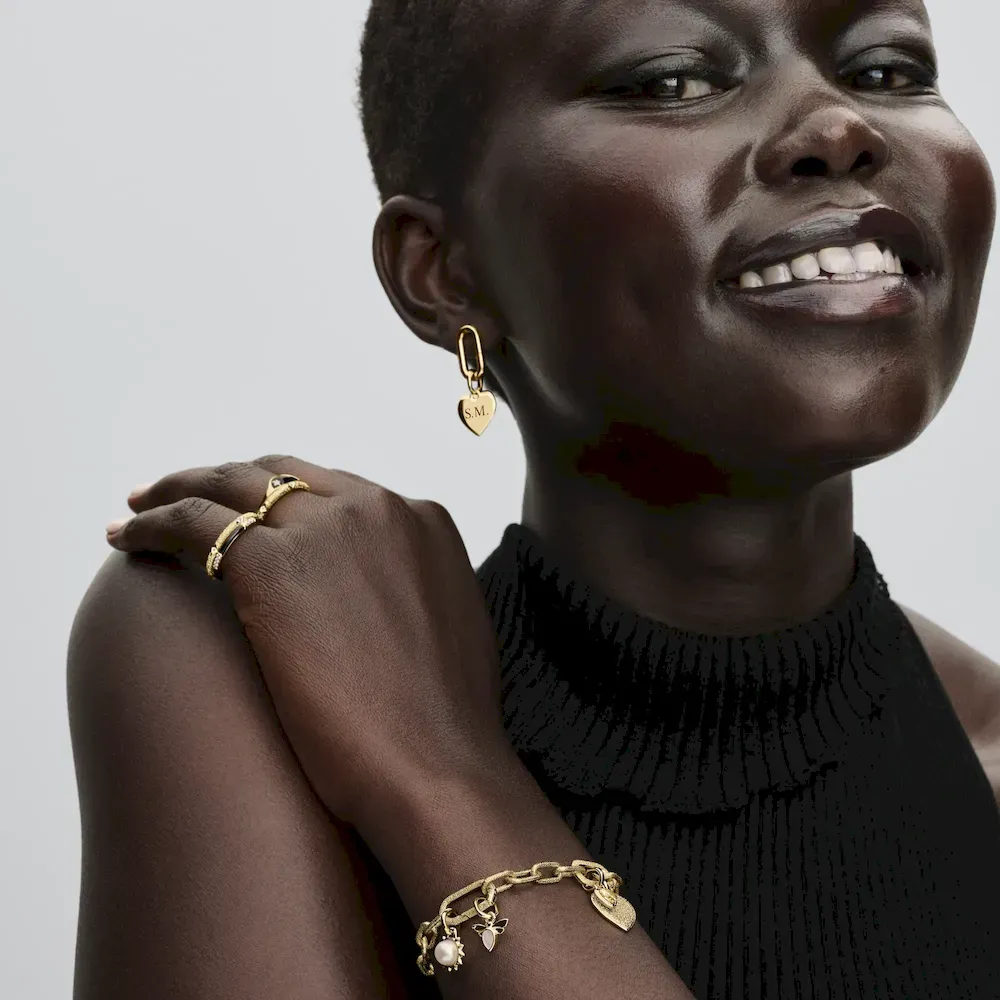 Engravable Heart Medallion Charm - Image 4