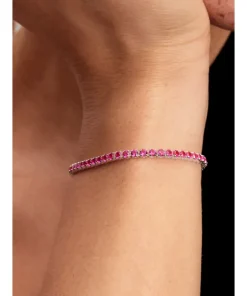 Alternative view of Sparkling Pink Tennis Bracelet