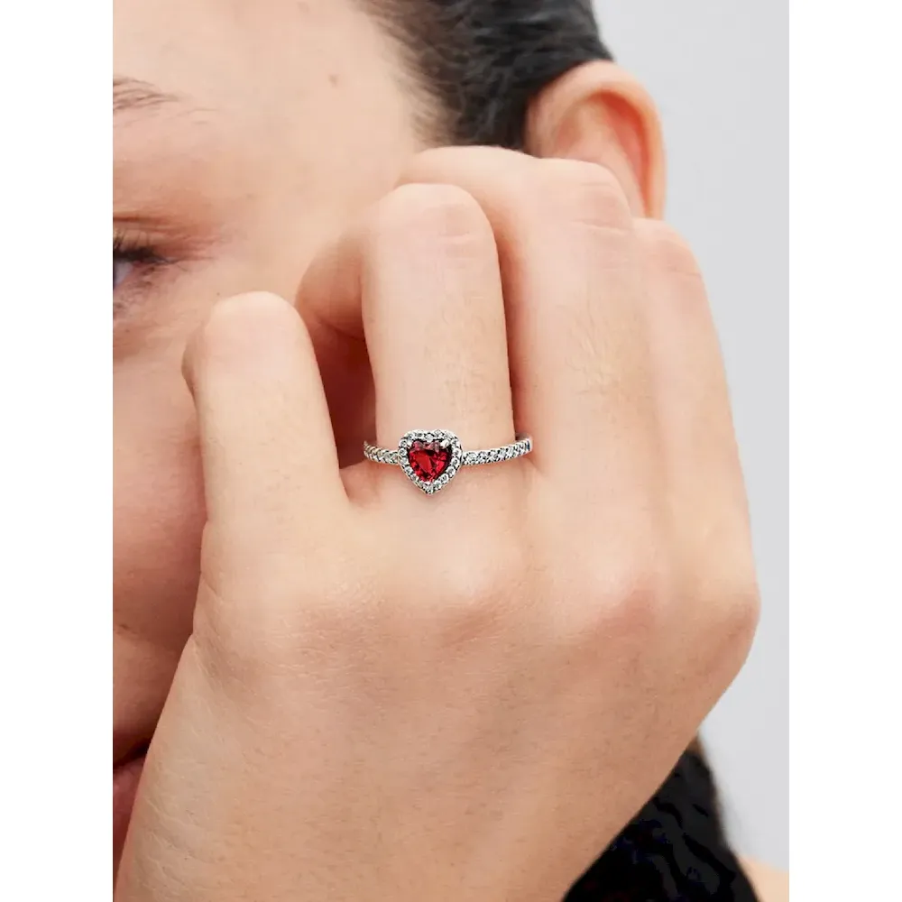 Elevated Red Heart Ring - Image 2