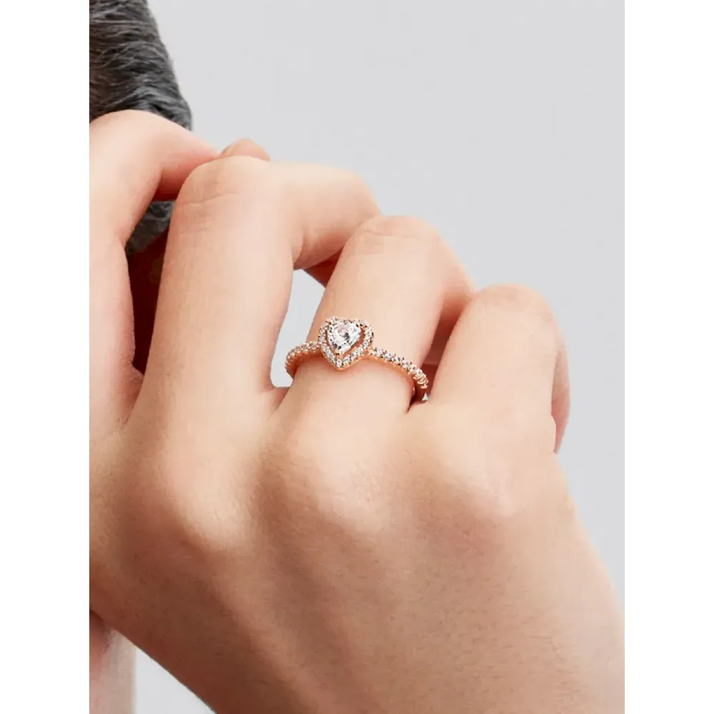 Heart of Rose Princess Wishbone Stacking Ring Set - Image 9