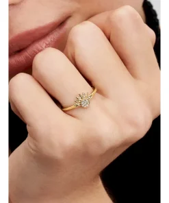 Alternative view of Celestial Sparkling Sun Ring