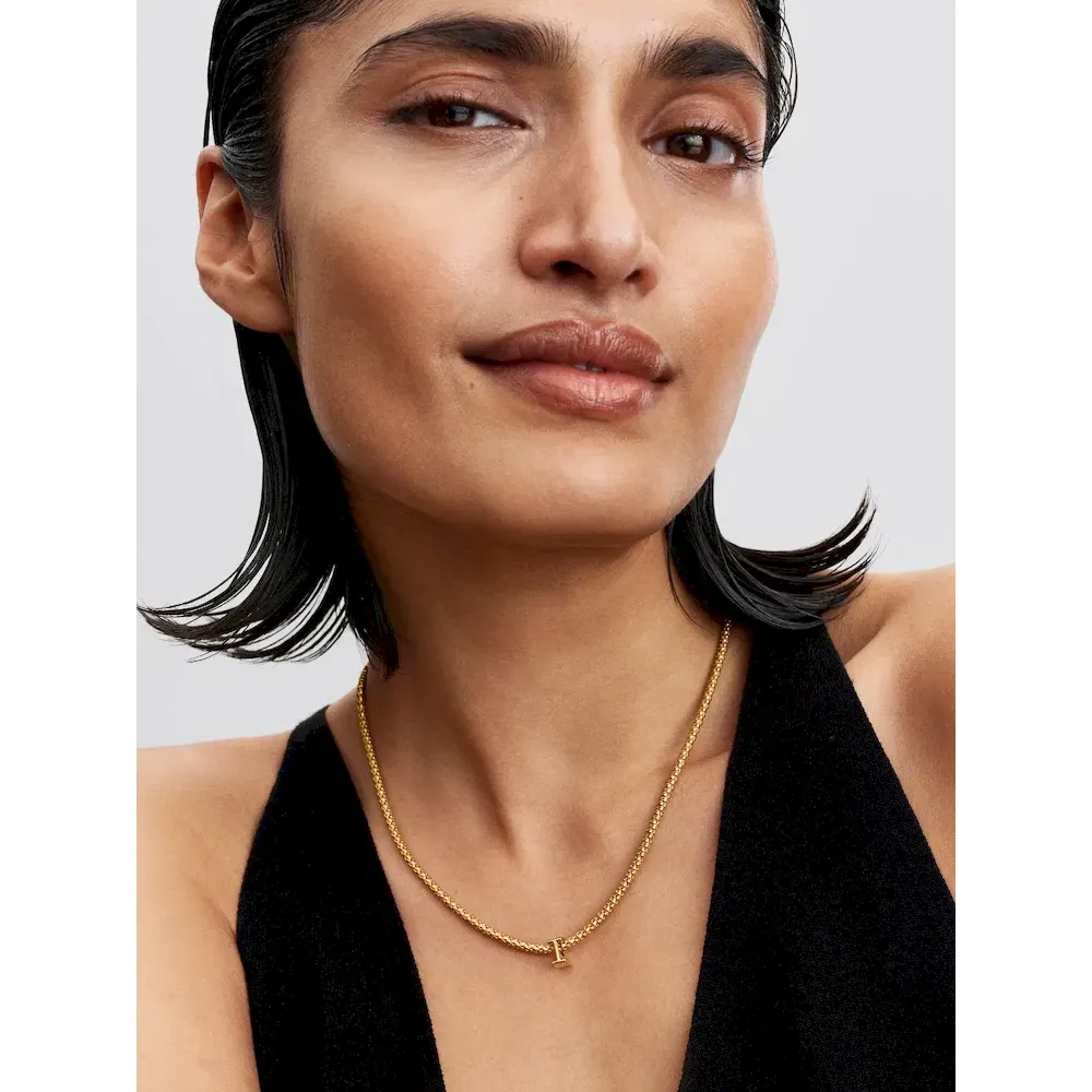 Letter I Charm Necklace - Image 10